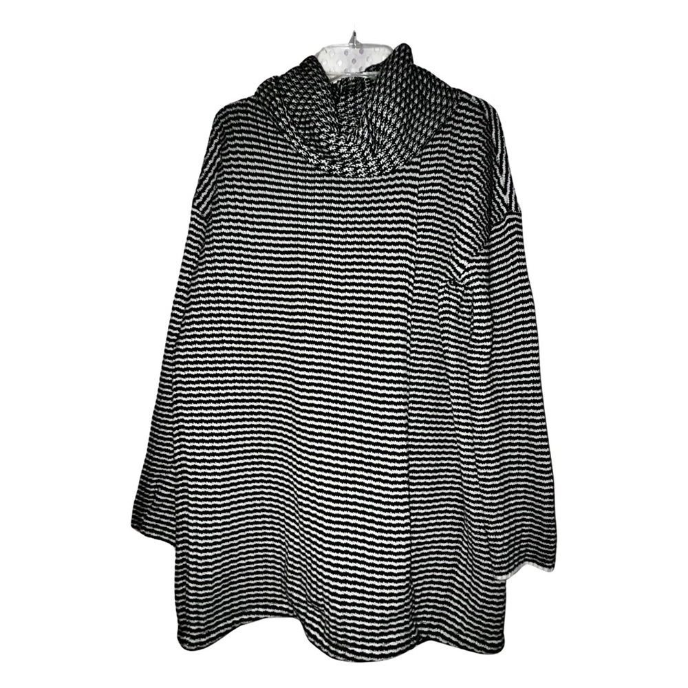 Cabi Fergie Cowl Neck Split Thick Knit Sweater Small
